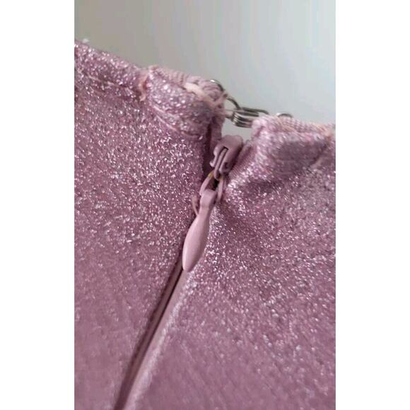 Bump Biddy Maternity Formal Dress Gown Womans Sz. S Fades Pink to Silver New - Picture 10 of 15